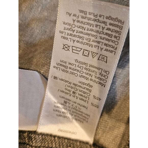 Madewell button back linen tank apron pinafore dress sage green plus 1x xl - Picture 4 of 8